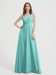 Dos Ouvert Mousseline Robes Avec Col En V Spa