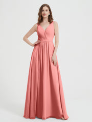 Dos Ouvert Mousseline Robes Avec Col En V Sunset Grande Taille