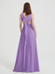 Dos Ouvert Mousseline Robes Avec Col En V Tahiti Grande Taille