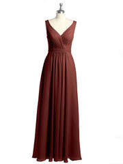 Dos Ouvert Mousseline Robes Avec Col En V terracotta