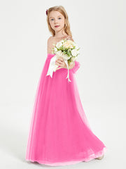 Robe Étincelante de Demoiselle d'Honneur Junior Top en Paillettes Azalée