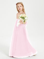 Robe Étincelante de Demoiselle d'Honneur Junior Top en Paillettes Rose Bonbon