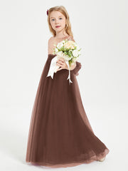 Robe Étincelante de Demoiselle d'Honneur Junior Top en Paillettes Chocolat