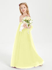 Robe Étincelante de Demoiselle d'Honneur Junior Top en Paillettes Jonquille