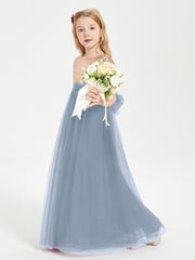 Robe Étincelante de Demoiselle d'Honneur Junior Top en Paillettes Bleu Poudré