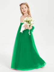 Robe Étincelante de Demoiselle d'Honneur Junior Top en Paillettes Emeraude