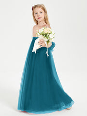 Robe Étincelante de Demoiselle d'Honneur Junior Top en Paillettes Bleu Encre