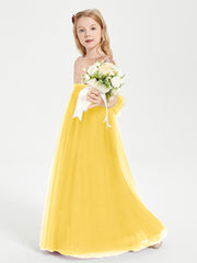 Robe Étincelante de Demoiselle d'Honneur Junior Top en Paillettes Souci
