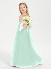 Robe Étincelante de Demoiselle d'Honneur Junior Top en Paillettes Vert Menthe