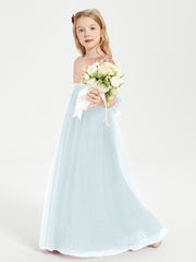 Robe Étincelante de Demoiselle d'Honneur Junior Top en Paillettes Brume