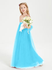 Robe Étincelante de Demoiselle d'Honneur Junior Top en Paillettes Piscine