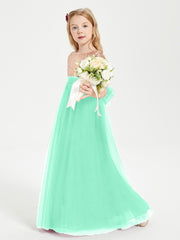 Robe Étincelante de Demoiselle d'Honneur Junior Top en Paillettes Turquoise