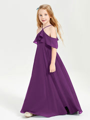 Robes de Demoiselle d'Honneur Junior Longues à Hors de l'Épaule Raisin