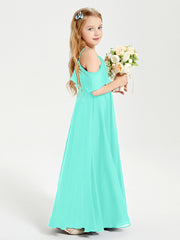 Robes de Demoiselle d'Honneur Junior Longues à Hors de l'Épaule Spa