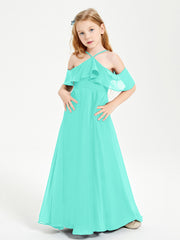Robes de Demoiselle d'Honneur Junior Longues à Hors de l'Épaule Spa