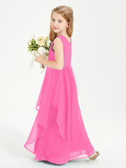 Robes de Demoiselle d'Honneur Junior en Mousseline de Style Boho Azalée