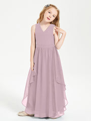 Robes de Demoiselle d'Honneur Junior en Mousseline de Style Boho Dusk