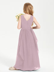 Robes de Demoiselle d'Honneur Junior en Mousseline de Style Boho Dusk