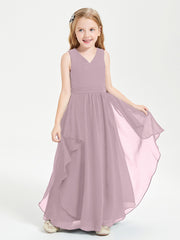 Robes de Demoiselle d'Honneur Junior en Mousseline de Style Boho Dusk