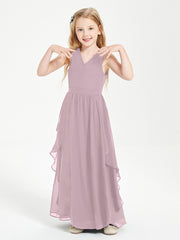 Robes de Demoiselle d'Honneur Junior en Mousseline de Style Boho Dusk