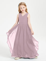 Robes de Demoiselle d'Honneur Junior en Mousseline de Style Boho Dusk