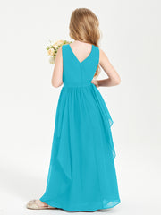 Robes de Demoiselle d'Honneur Junior en Mousseline de Style Boho Jade