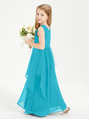 Robes de Demoiselle d'Honneur Junior en Mousseline de Style Boho Jade