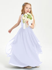 Robes de Demoiselle d'Honneur Junior en Mousseline de Style Boho Lavande