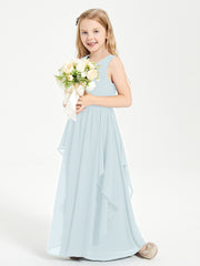 Robes de Demoiselle d'Honneur Junior en Mousseline de Style Boho Brume