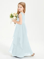 Robes de Demoiselle d'Honneur Junior en Mousseline de Style Boho Brume