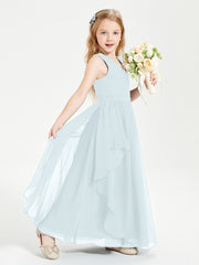 Robes de Demoiselle d'Honneur Junior en Mousseline de Style Boho Brume