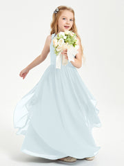 Robes de Demoiselle d'Honneur Junior en Mousseline de Style Boho Brume