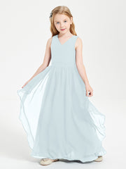 Robes de Demoiselle d'Honneur Junior en Mousseline de Style Boho Brume