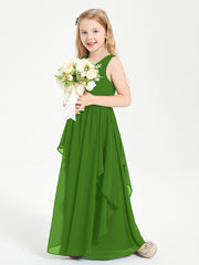 Robes de Demoiselle d'Honneur Junior en Mousseline de Style Boho Mousse
