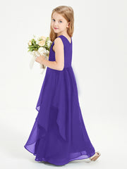 Robes de Demoiselle d'Honneur Junior en Mousseline de Style Boho Régence