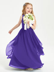 Robes de Demoiselle d'Honneur Junior en Mousseline de Style Boho Régence