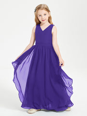 Robes de Demoiselle d'Honneur Junior en Mousseline de Style Boho Régence