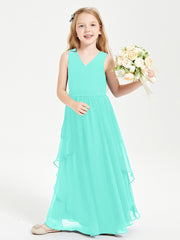Robes de Demoiselle d'Honneur Junior en Mousseline de Style Boho Spa