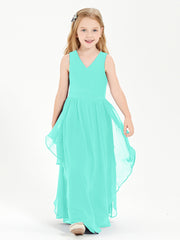 Robes de Demoiselle d'Honneur Junior en Mousseline de Style Boho Spa