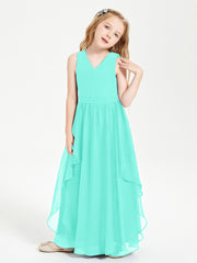 Robes de Demoiselle d'Honneur Junior en Mousseline de Style Boho Spa