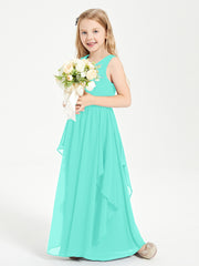 Robes de Demoiselle d'Honneur Junior en Mousseline de Style Boho Spa