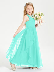 Robes de Demoiselle d'Honneur Junior en Mousseline de Style Boho Spa