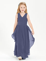 Robes de Demoiselle d'Honneur Junior en Mousseline de Style Boho Orageux