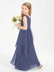 Robes de Demoiselle d'Honneur Junior en Mousseline de Style Boho Orageux
