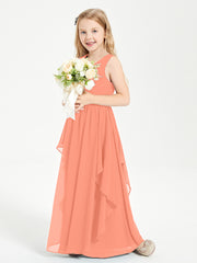 Robes de Demoiselle d'Honneur Junior en Mousseline de Style Boho Crépuscule