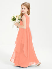 Robes de Demoiselle d'Honneur Junior en Mousseline de Style Boho Crépuscule