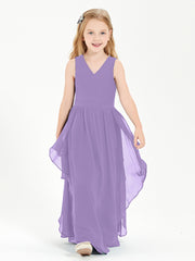 Robes de Demoiselle d'Honneur Junior en Mousseline de Style Boho Tahiti