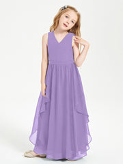 Robes de Demoiselle d'Honneur Junior en Mousseline de Style Boho Tahiti