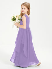 Robes de Demoiselle d'Honneur Junior en Mousseline de Style Boho Tahiti