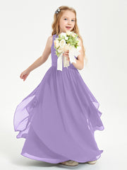 Robes de Demoiselle d'Honneur Junior en Mousseline de Style Boho Tahiti